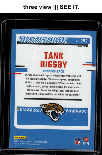 5 Blue Glitter RC Lot: 2022 Breece Hall 2023Tank Bigsby Mingo Josh Downs Spears! - Picture 4 of 20