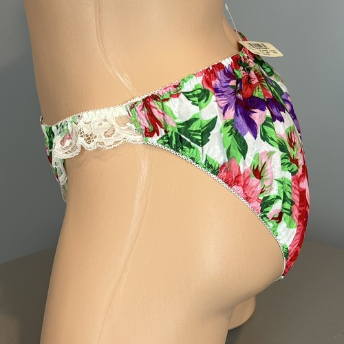 Victoria's Secret Panties M 6 Bikini rare satin gold crown label Medium Vtg NWT - Picture 4 of 11