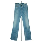 Pepe Jeans Piccadilly Womens Bootcut Trousers Regular Waist Stretch W27 L34 Blue NEW