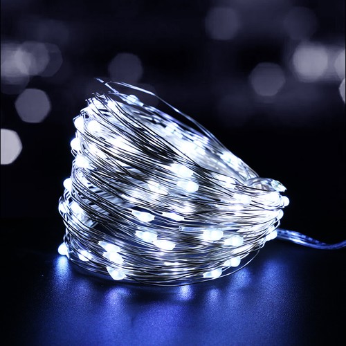 Battery LED Fairy Lights String Copper Wire 2-10M 20/30/50/100LED Garden Decor - Picture 8 of 15