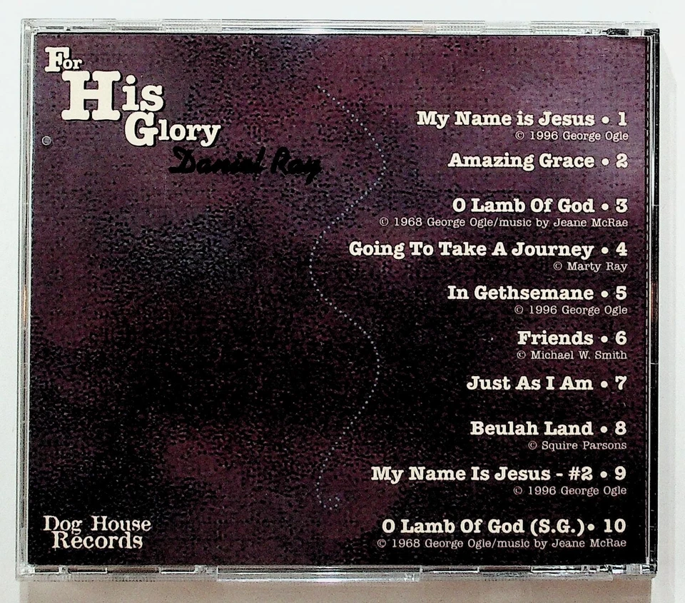 Daniel Ray For His Glory Gospel CD Dog House Records Birmingham Alabama Foto 2 de 3