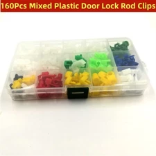 160PCS Mixed Universal Car Wire Clips With Box Door Lock Rod Clip Side Fasteners