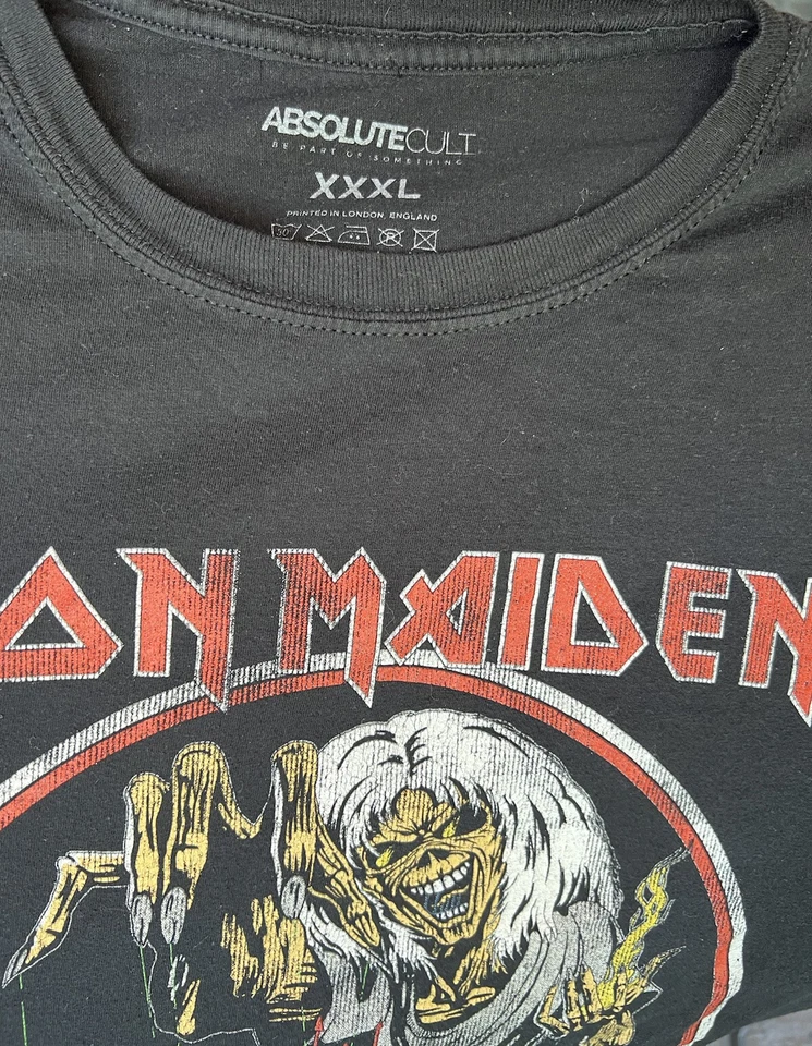 "Camisa negra Iron Maiden The Number of The Beast 2015 talla XXXLarge 22"" x 29""" Foto 4 de 4