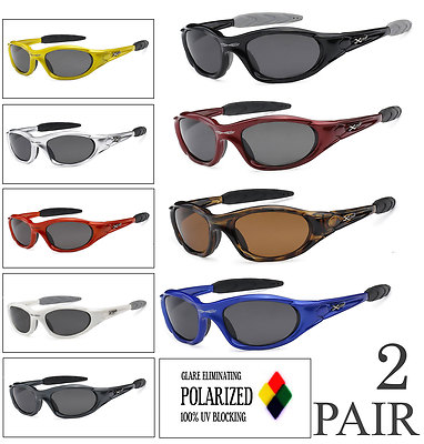 2 Pair X-Loop Polarized Lens Sport Cycling Fishing Running UV400 Sunglasses
