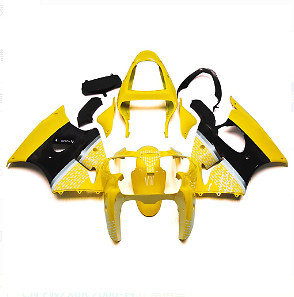 Yellow Black Fairing For Kawasaki ZX-6R 2000 2001 2002 636 ZX636R Bodywork Kits