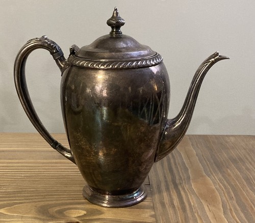 Vintage Fiesta Oneida LTD Silber 10" verzierte Teekanne - Bild 3 von 6