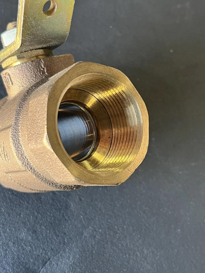 1-1/4" FNPT Lead-Free Bronze Std. Port Ball Valve, 150 WSP 600 WOG, MADE IN USA - Image 4 of 4