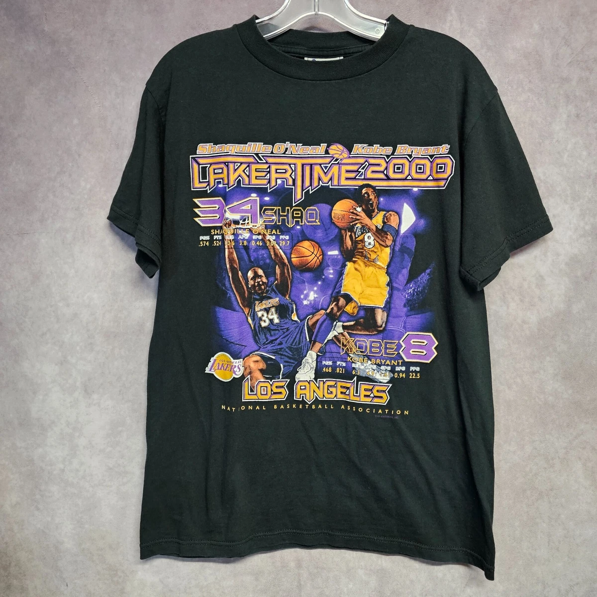 T-shirt graphique Shaq et Kobe vintage Lakers rétro unisexe