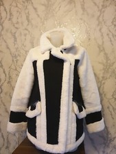 Steve Madden Faux Fur Jacket Black White New Without Tags