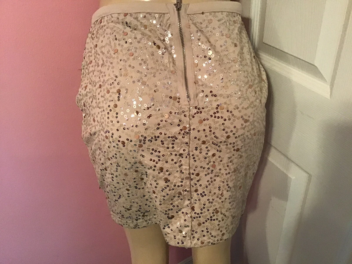 H and m sequin cheap skirt