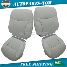For 2002-2006 Lexus ES300 ES330 Driver/Passenger Leather Perfor Seat Cover Gray