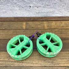 Lollipop BMX Pedals Green 1/2 in Old School BMX Freestyle OG Wellgo Master