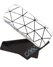 Reading Glasses Hard Shell Clam shell Case w/ Cleaning Cloth