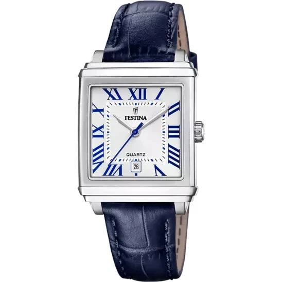 Orologio Donna Festina F20691/2 Classico Con Cinturino In Pella Marrone Scuro