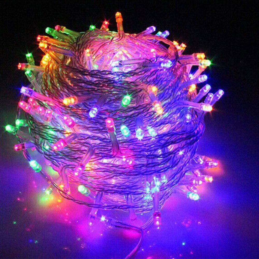 Mains Plug in String Fairy Lights 1001000LED Outdoor Indoor Christmas