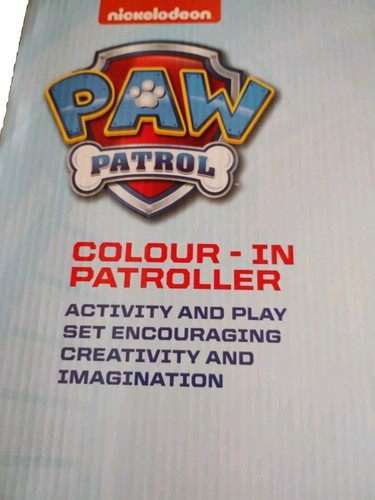 Paw Patrol Color-In Patroller - Juego de actividades de vehículo de cartón para construir y jugar - Imagen 6 de 10
