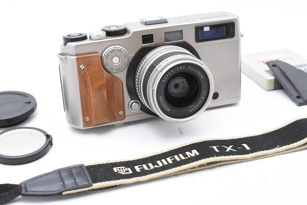 Fujifilm Fuji TX-1 Rangefinder Film Camera Body Wood Grip Working