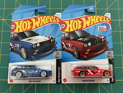 LOT OF 2 - 2024 HOT WHEELS BMW M3 WAGON HW MODIFIED 10/10 BOTH COLOR VARIANTS