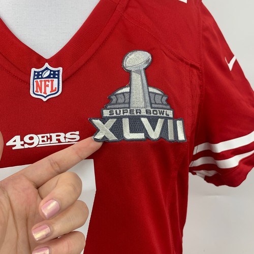 Nike San Francisco 49ers Jersey Womens M Red Colin Kaepernick Super Bowl XLVII - Picture 4 of 14