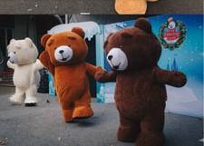 Halloween Teddy Bear Inflatable Mascot Costume Cosplay Party Clothing Adults