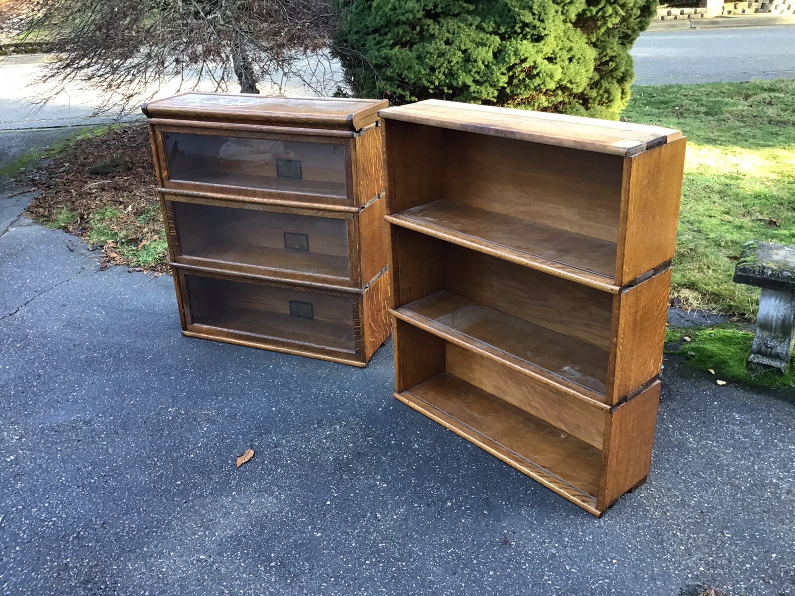 Globe Wernicke Stackable Barrister Bookcase Grade 299 For Repair Seattle WA
