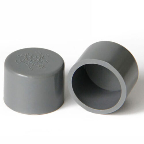 Bouchon d'extrémité en PVC couvercle d'extrémité rond en plastique couvercle de bouchon de blanchiment en plastique pour tube de tuyau - Photo 3/10