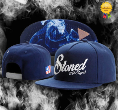Stoned Not Stupid Baseball Cap Flat Brim Hip-Hop Snapback Hat