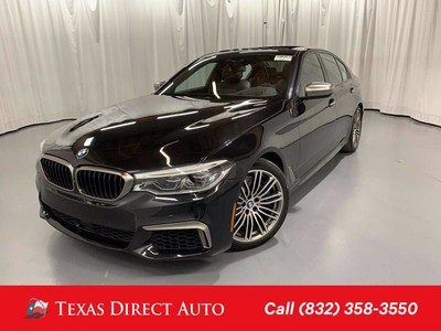 2018 BMW 5-Series M550i xDrive Texas Direct Auto 2018 M550i xDrive Used Turbo 4.4L V8 32V Automatic AWD Sedan