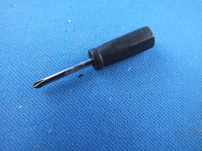 Almost Smallest Screwdriver in the World Cross 3.8 cm Small Key Black New 