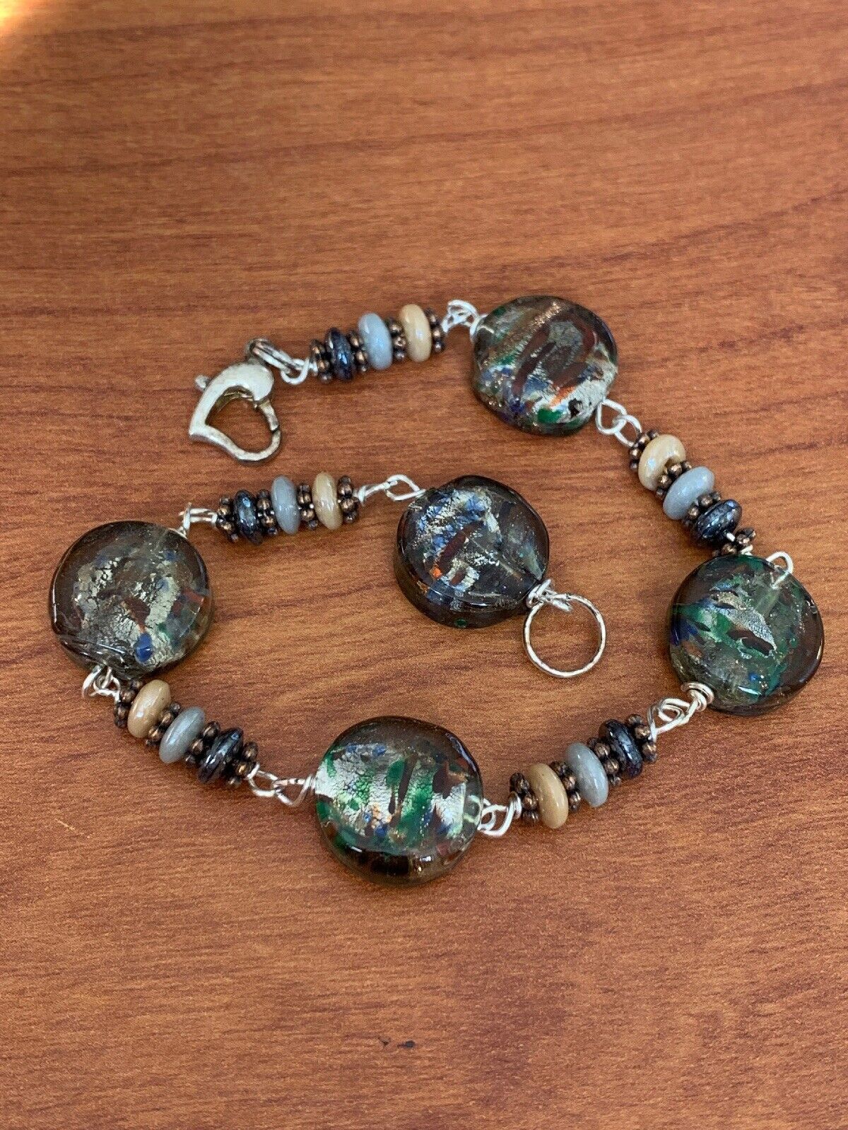 Handmade sterling Silver Plated Artesian multi co… - image 1