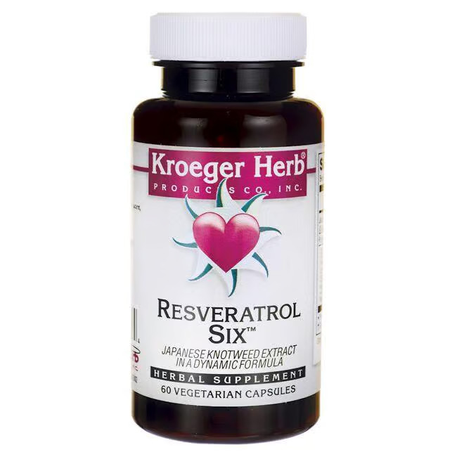 Kroeger Herb Resveratrol Six - японский горец 60 растительных капсул