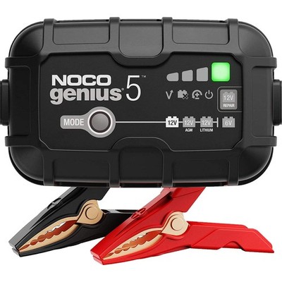 NOCO GENIUS5 Battery Charger, maintainer & desulfator, 6 and 12 V, 5 A