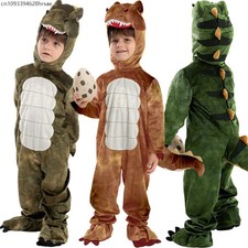 Cute Kids Halloween Costume Boys Toddler Unisex T-rex Realistic Cosplay Outfit