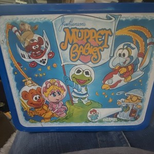 Thermos Jim Henson's Muppet Babies metal Lunchbox w/ Thermos Bottle 1985 