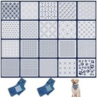 20Pcs Sashiko Stencils 5.1x5.1in Plastic, 20 Unique Designs Emb Quilt Sew Craft