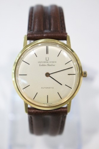 Universal Geneve Golden Shadow Vintage 18k Gold Automatic 32mm...