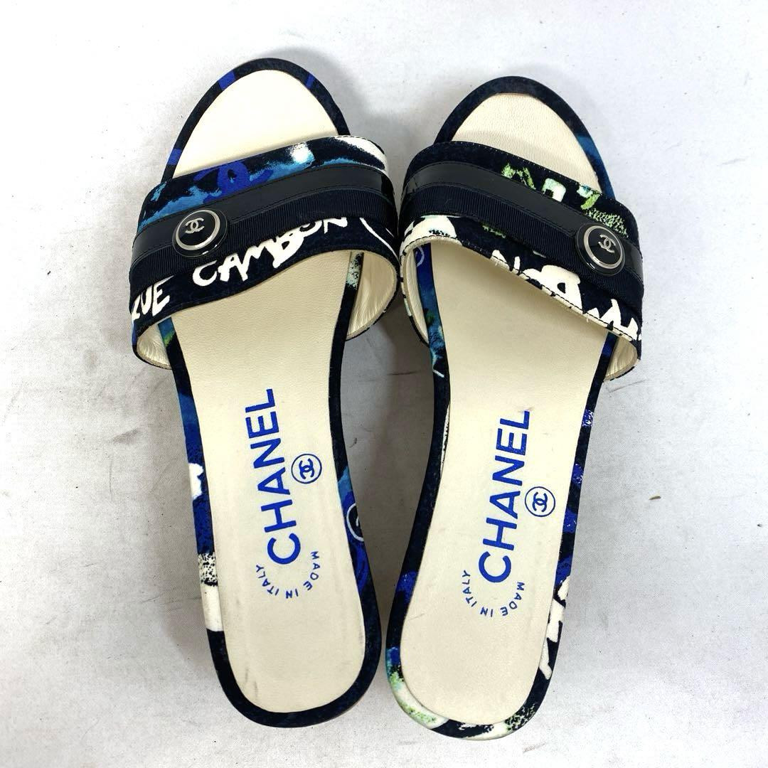 Chanel Mules Sandals Multicolor With Coco Mark Size 34 US About4 For Women thumbnail 6