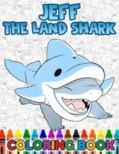 lan-ds shark’s coloring book: 45 JUMBO Drawing Pages for Kids Boys Girls Ages 4-