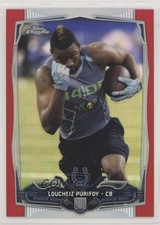 2014 Topps Chrome Red Refractor 18/25 Loucheiz Purifoy #137 5c9