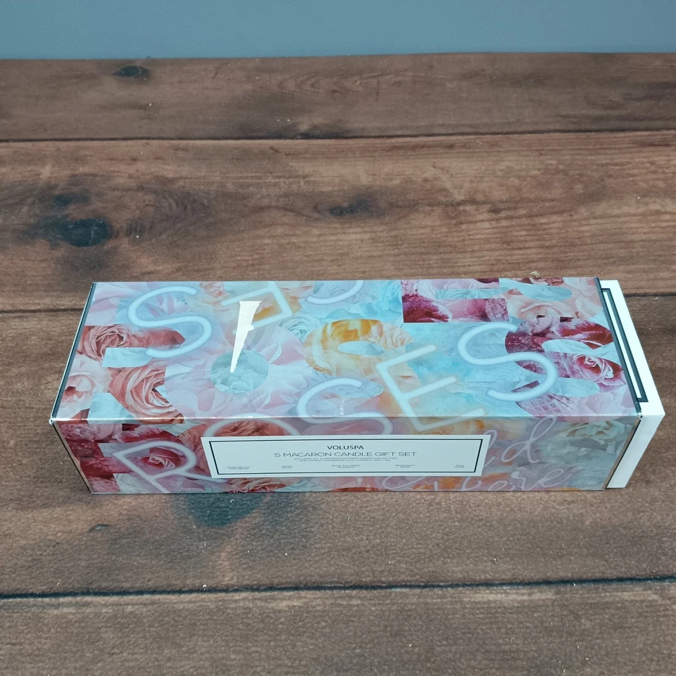 Подарочный набор из 5 макаронных свечей VOLUSPA коллекция роз ароматные свечи - Изображение 3 из 4