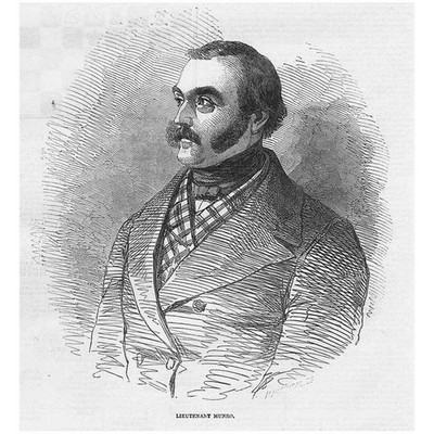 Lieutenant John Munro von Ross-shire - antiker Druck 1847
