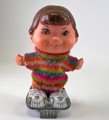 Vintage 1970s Mattel Small Shots Skaters Breezy Bridget Girl & Red Hot Red Boy