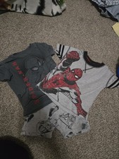 Spider-Man Boys 4-Piece Outfit Set T-shirt Shorts Sweatshirt Sweatpants Gray