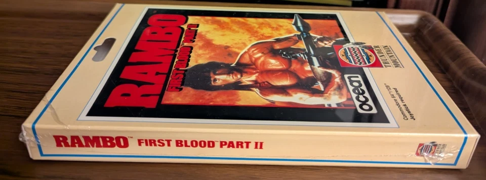 NEW! Rambo First Blood Part II 2 Commodore 64 128 Factory SEALED C64 Thunder Mnt - Image 4 of 4