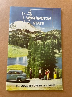 VTG Washington State Booklet Grand Coulee Dam Mount Rainier Parks Agriculture