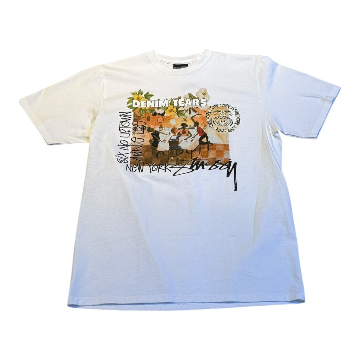 Stussy Denim Tears Annie Lee Tee Shirt White 2025Ss | eBay
