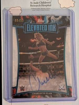 2025 TOPPS EXALTED CHARLOTTE FLAIR ON CARD AUTOGRAPH /99 ELEVATED 