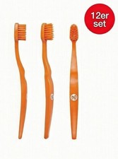 BioBrush Kinder Zahnbürsten 12er Set Orange | Soft | Nachhaltiger Biokunststoff