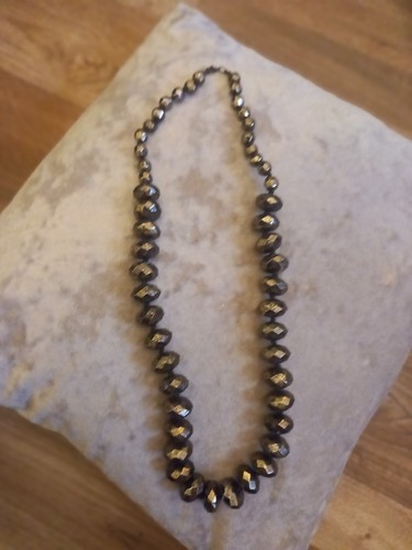 Ladies Bronze Coloured Beaded Necklace