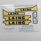 Matchbox Lesney King Size K  8a4 Scammell Laing Trailer Caterpillar Sticker Set